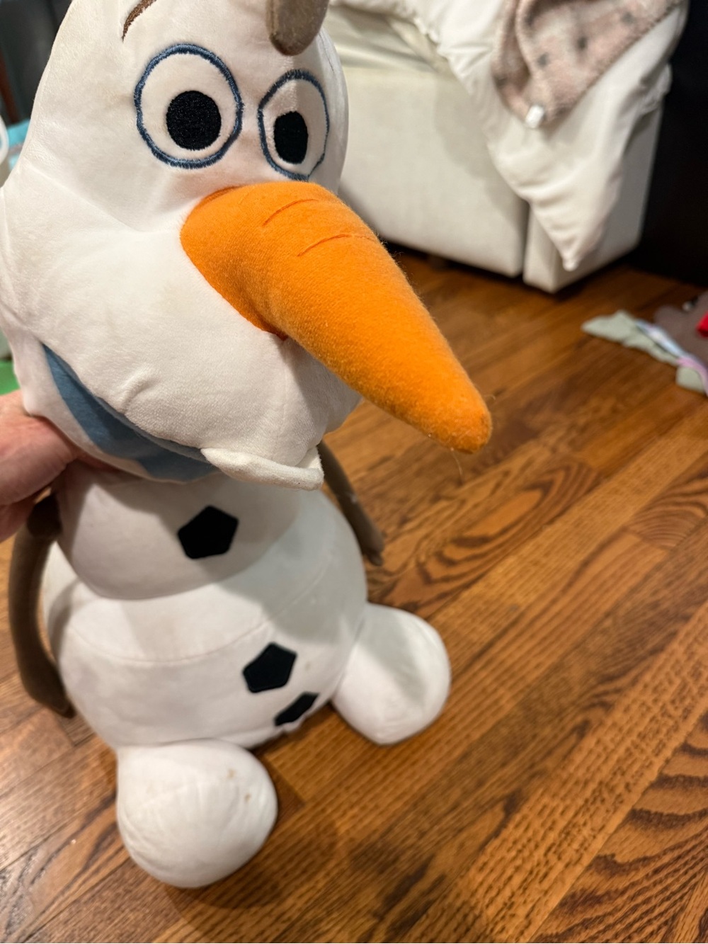 Olaf Plush Toy - White & Orange Snowman